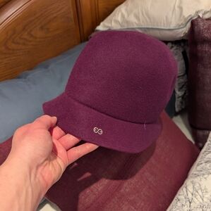 Escada Sport Purple Hairfelt Cloche Bucket Hat